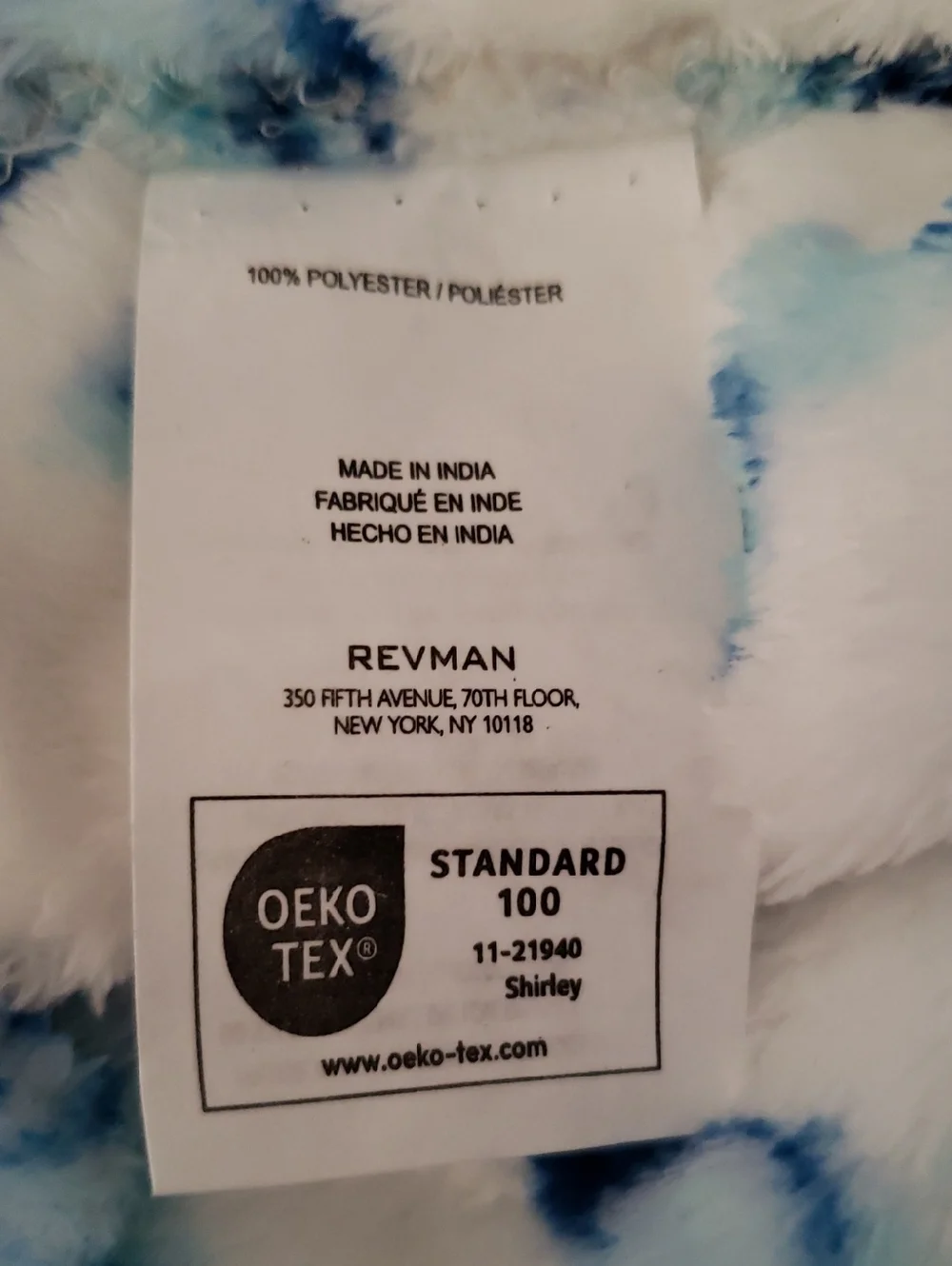 Betsey Johnson White & Blue Watercolor Butterfly 50 X 70 Plush Throw Blanket NWT